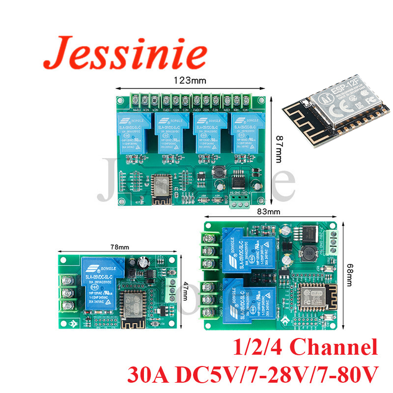 Relay 8 Channel Board - ESP8266 1/2/4/8/16 kanal yollu kablosuz WIFI